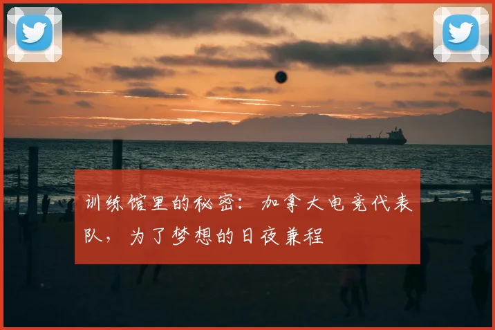 训练馆里的秘密:加拿大电竞代表队,为了梦想的日夜兼程